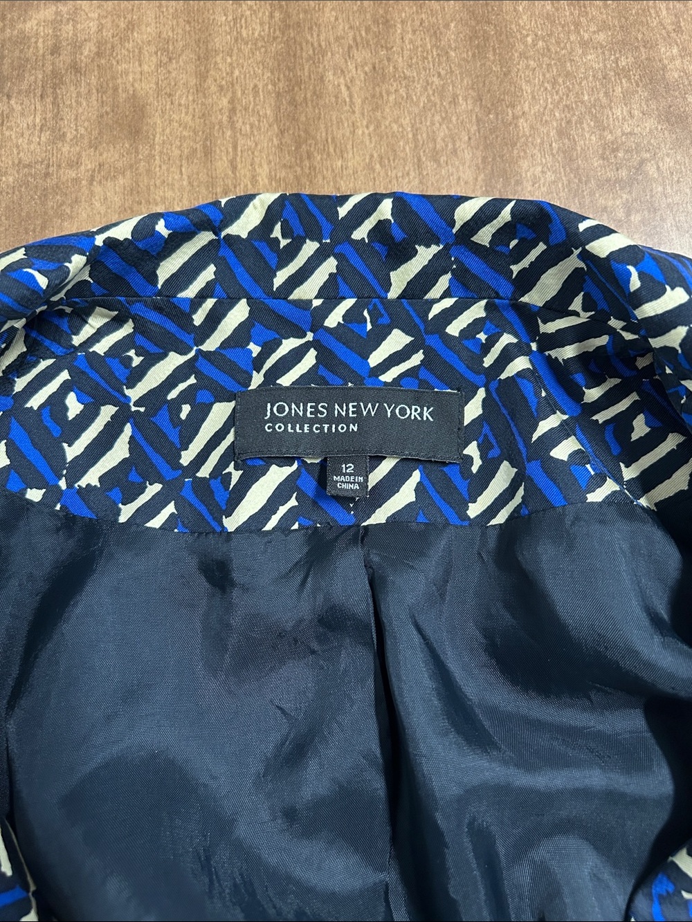 Silk Blazer Vintage Jacket WomenButton Front Lined Pockets Jones New York 12 - Picture 5 of 15